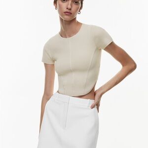 Babaton sculpt knit bustier top